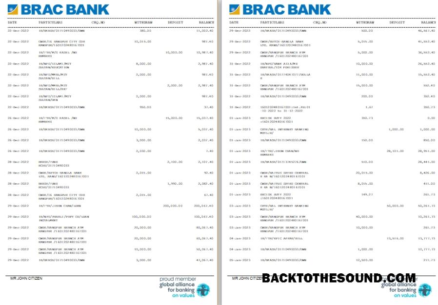 İndir Bangladeş BRAC Banka st 3 4 Örnek örnek