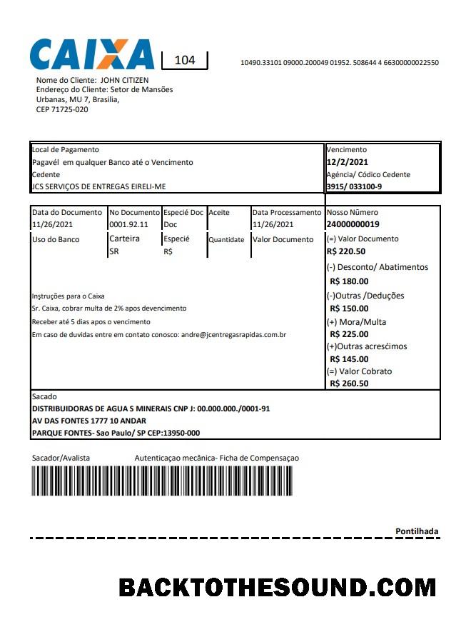 İndir Brezilya Caixa Banka Hesap Özeti easy to fill in Excel and PDF Format Örnek taslak