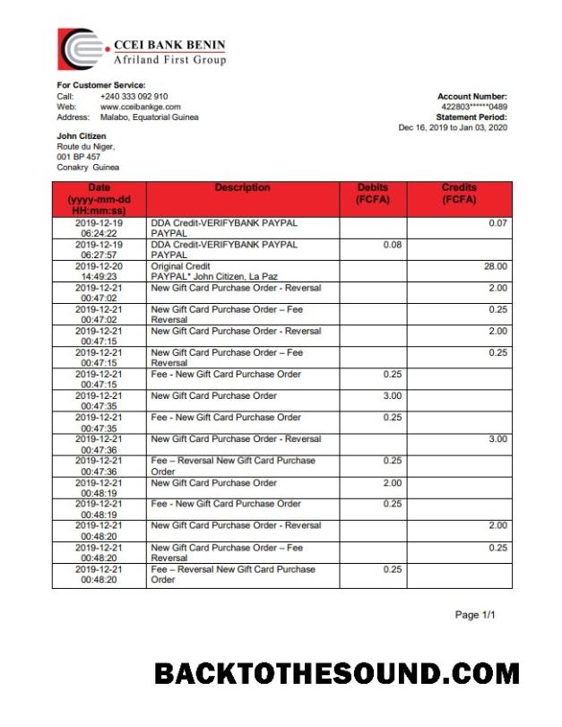 İndir Ekvator Ginesi CCEI Banka proof of address Hesap Özeti Örnek tasarım