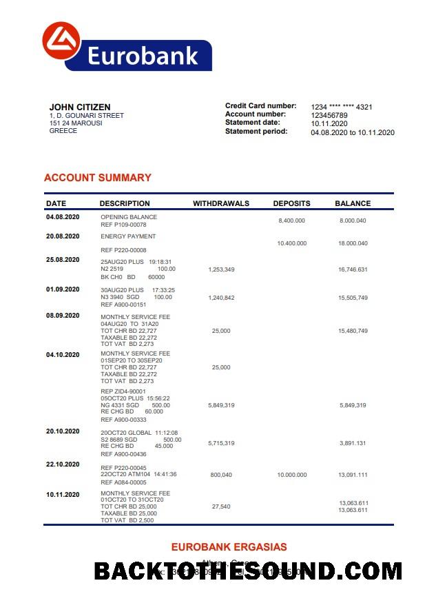 İndir Yunanistan Eurobank Ergasias Örnek örnek