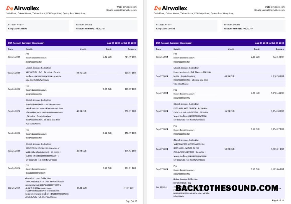 İndir Hong Kong Airwallex Limited Hesap Hesap Özeti, 18 pages 4 Örnek şablon