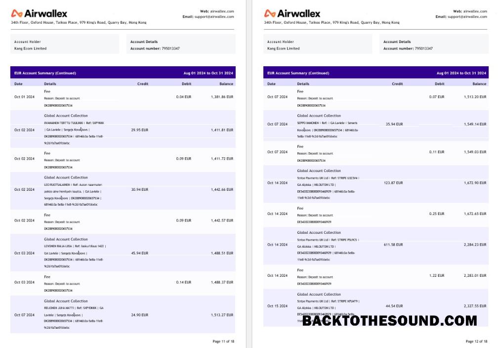 İndir Hong Kong Airwallex Limited Hesap Hesap Özeti, 18 pages 6 Örnek taslak