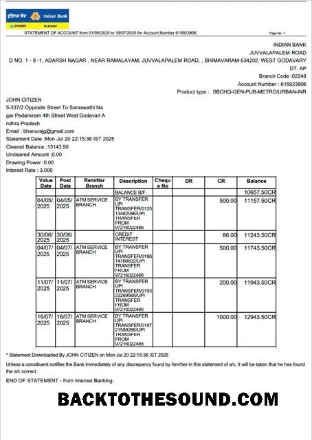 Premium İndir Indian Banka Allahabad Hesap Özeti of Hesap Word and PDF Şablon, Sürüm 2 Örnek