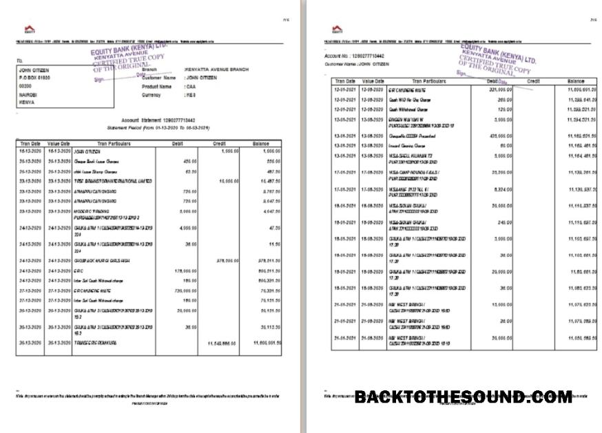 İndir Kenya Equity Banka Hesap st 5 pages Örnek örnek
