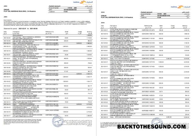 İndir BAE Mashreq Banka st 3 pages Word Örnek örnek