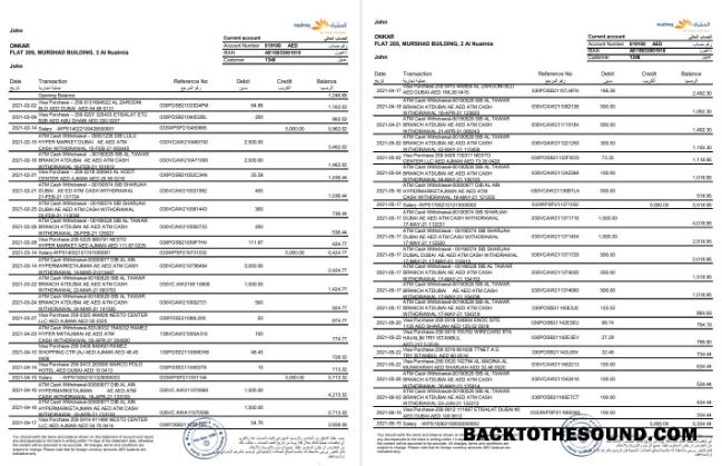 İndir BAE Mashreq Banka st Excel Örnek tasarım