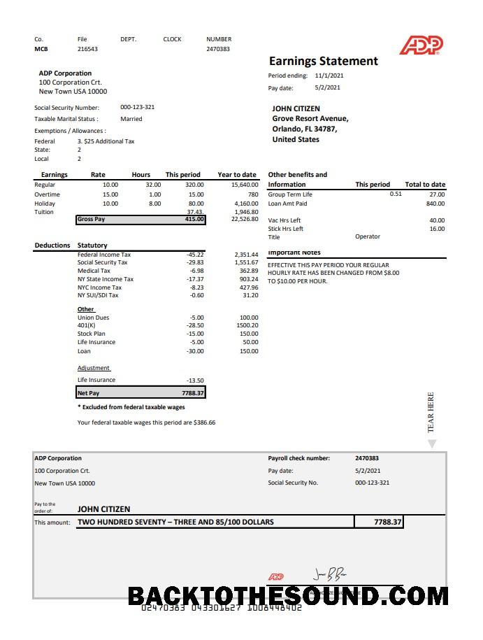 İndir ABD ADP Earnings st. Excel PDF Örnek örnek