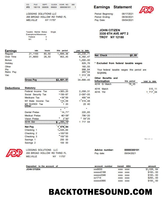 İndir ABD ADP Kurumsal corporate earnings Hesap Özeti in Word and PDF Format Örnek örnek