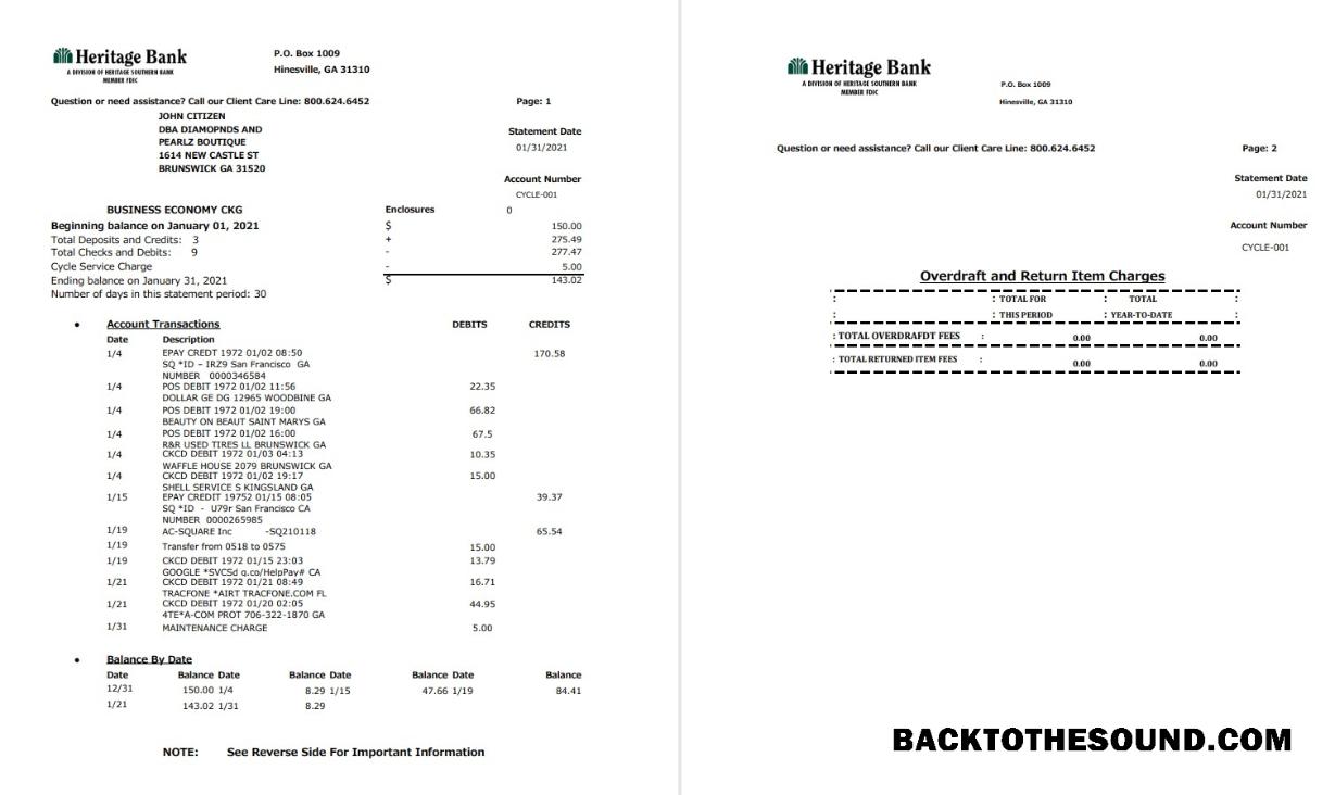 İndir ABD Heritage Excel PDF Örnek örnek
