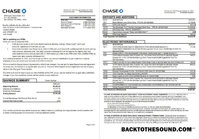 İndir ABD JPMorgan Chase 2 pages Word Örnek ön izleme