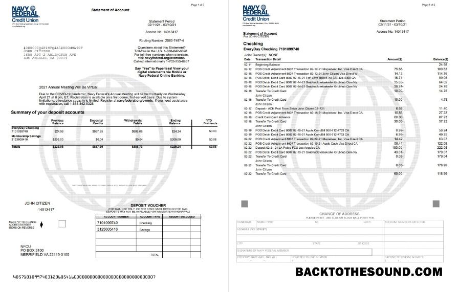İndir ABD Navy Federal birlik Word 5 pages Örnek ön izleme
