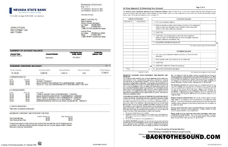 İndir ABD Nevada State Banka Kurumsal kontrol st 4 pages Örnek tasarım