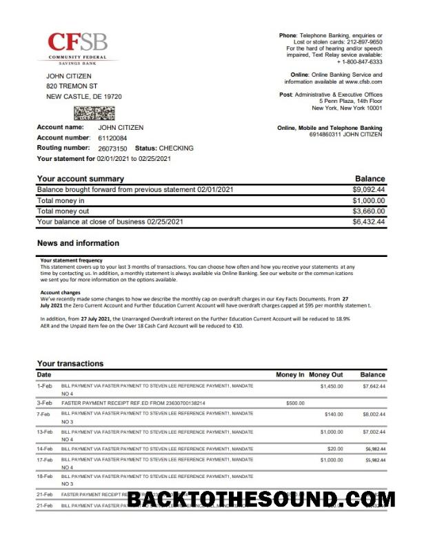 İndir ABD Yeni York CFSB Excel PDF Örnek örnek