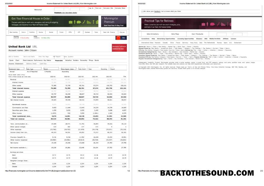 Premium İndir Birleşik Krallık birleşik Banka Ltd (UBL) Banka incoming Hesap Özeti, Word and PDF Şablon, 2 pages Örnek