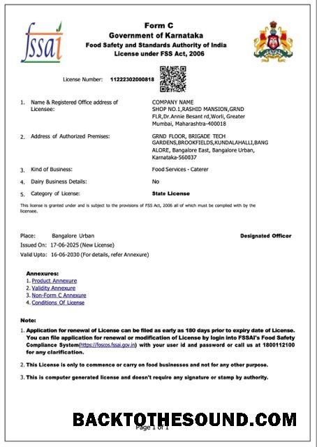 Λήψη Ινδία Karnataka trading Άδεια Word and PDF Δείγμα σχεδιασμό