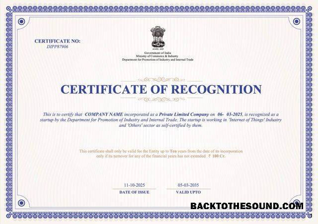 Λήψη Ινδία Πιστοποιητικό of recognition Word and PDF Δείγμα σχεδιασμό