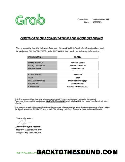 Λήψη Φιλιππίνες Πιστοποιητικό of accreditation and good standing Word and PDF Δείγμα δείγμα