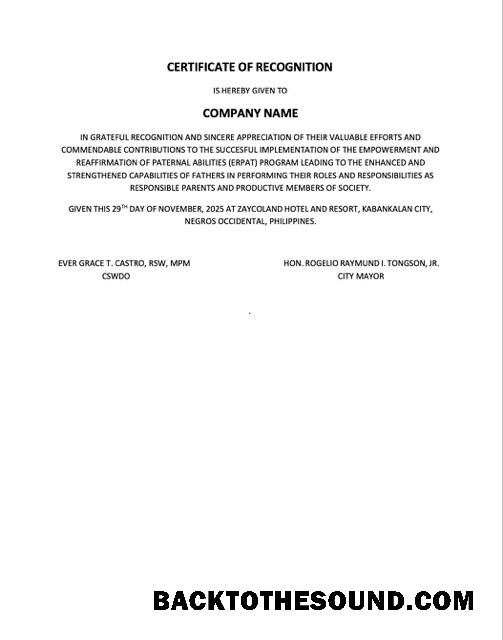 Λήψη Φιλιππίνες Πιστοποιητικό of recognition Word and PDF Δείγμα προεπισκόπηση