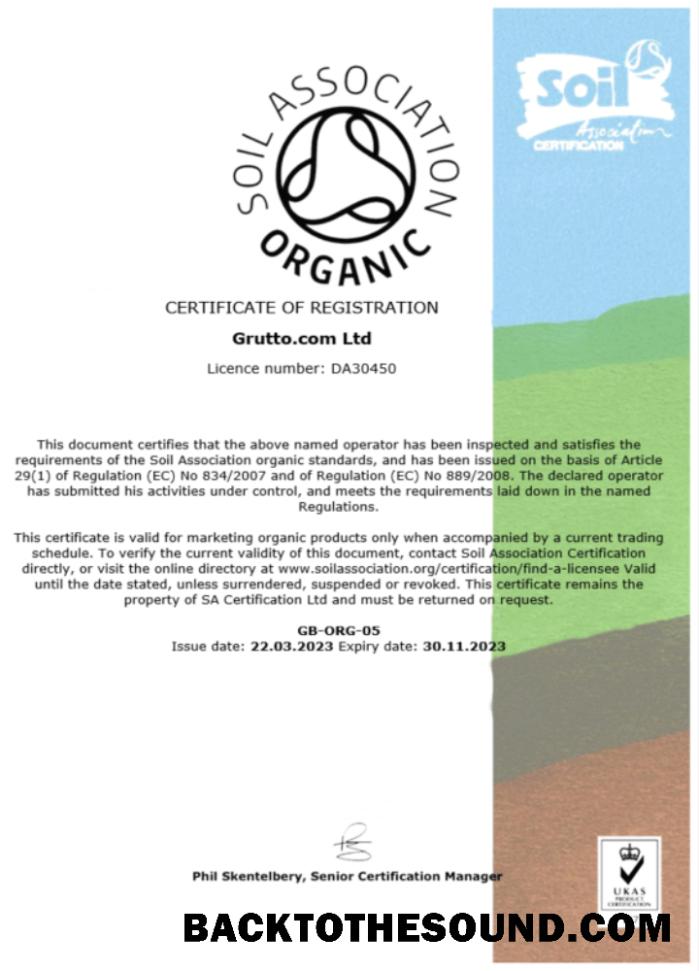 Λήψη ΗΠΑ Soil Association Πιστοποιητικό of εγγραφή Word and PDF Δείγμα πρότυπο