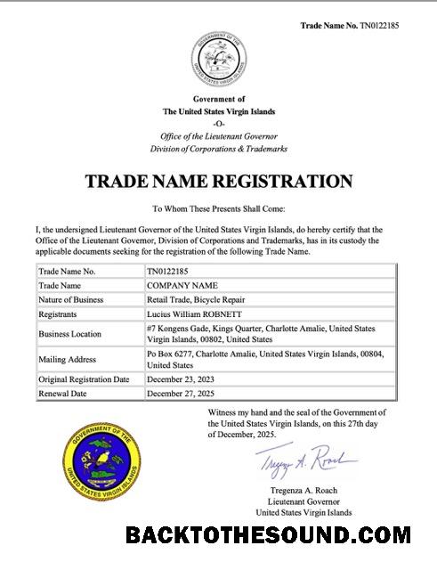 Λήψη Virgin Island trade name εγγραφή Πιστοποιητικό Word and PDF Δείγμα σχεδιασμό