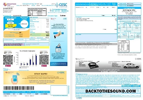 Modificabile Scarica India CESC LIMITED Affari Bolletta Bolletta Word and PDF Modello, Versione 2 các trang đã xóa Campione