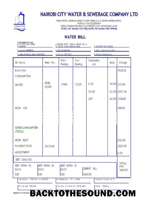 Scarica Korea Eximbank Affari Bolletta Bolletta in Word and PDF Formati, good for address prove Campione modello