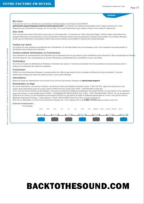 Scarica Regno Unito ENGIE Affari Bolletta Bolletta Word and PDF 3 Campione mockup