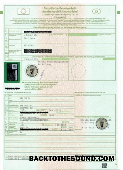 Pobierz Niemcy pojazd rejestracja Certyfikat Próbka projekt