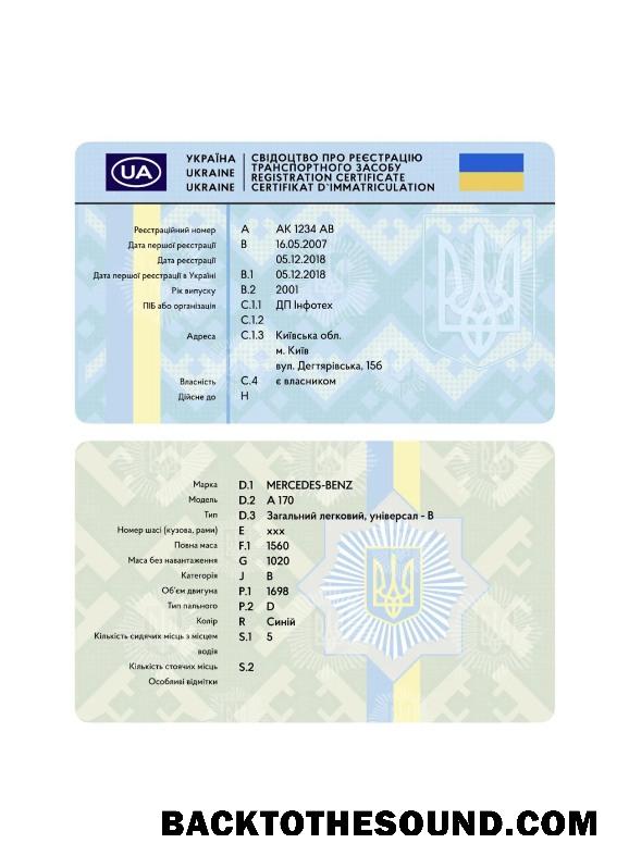 Pobierz Ukraina pojazd rejestracja Karta Próbka podgląd