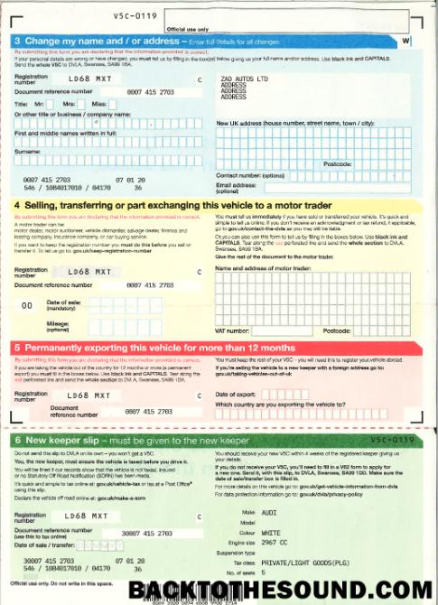 Pobierz Wielka Brytania driver,pojazd rejestracja certificate3 Próbka próbka