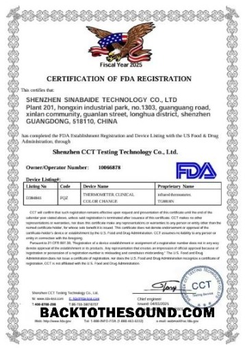İndir US FDA Tıbbi Sertifika scr Örnek tasarım