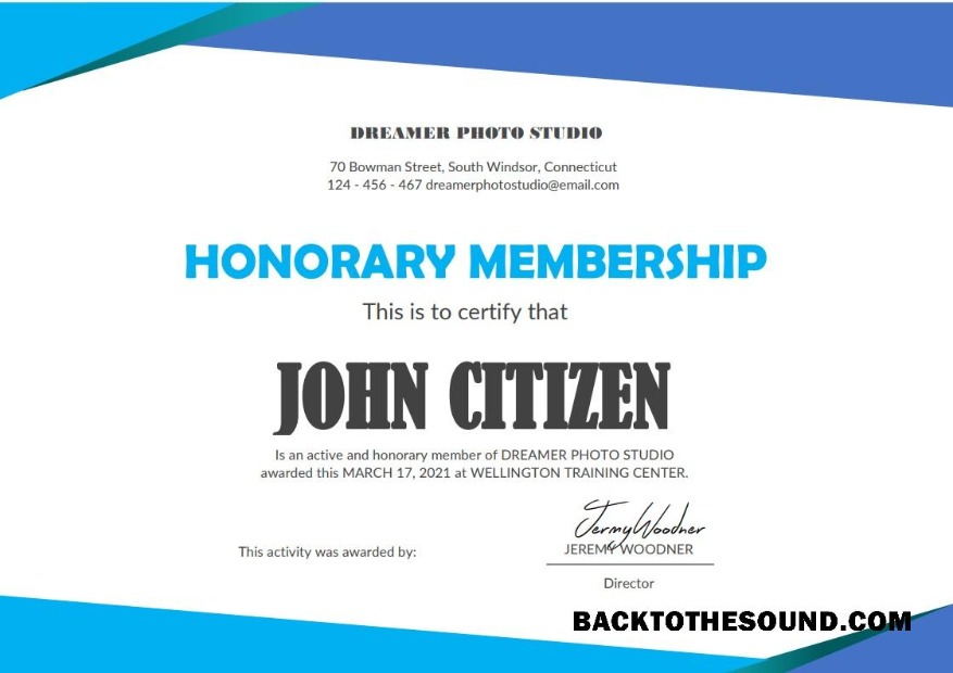 İndir ABD Honorary Membership Sertifika in Word Örnek örnek