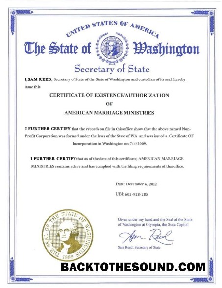 İndir ABD Washington state evlilik Sertifika in PSD Format Örnek taslak