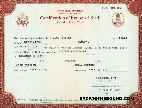 İndir ABD Sertifikasyon of Rapor of doğum washington 1 Örnek örnek
