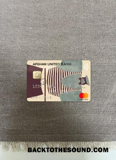 İndir Afganistan Afghan birleşik Banka Mastercard foto-görünüm Ön Örnek şablon