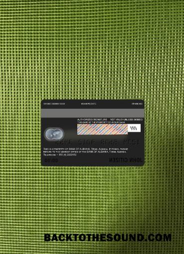 İndir Arnavutluk Banka of Arnavutluk Banka Mastercard foto-görünüm Arka Örnek taslak