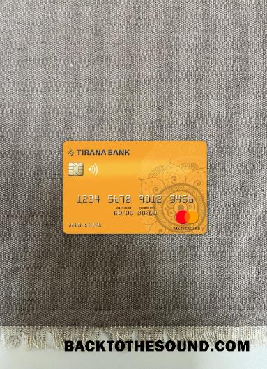 İndir Arnavutluk Tirana Banka Mastercard foto-görünüm Ön Örnek tasarım