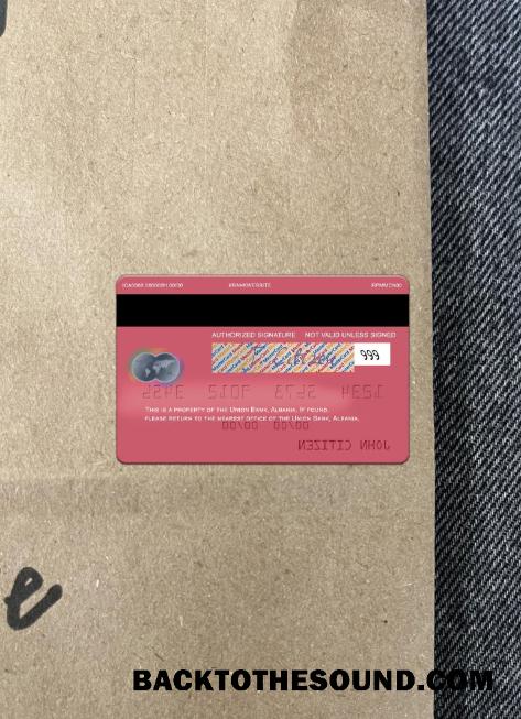 İndir Arnavutluk birlik Banka Mastercard foto-görünüm Arka Örnek taslak