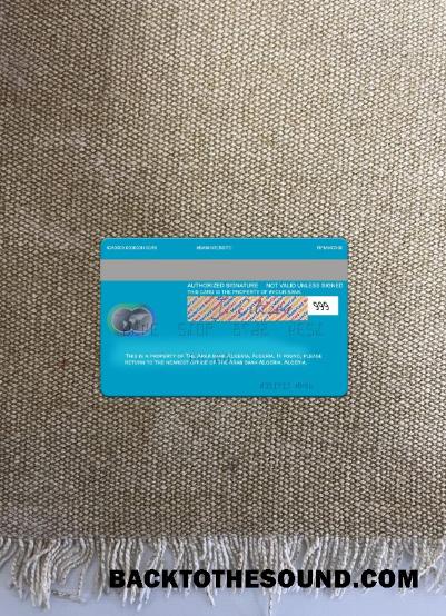 İndir Cezayir Arab Banka Cezayir Mastercard foto-görünüm Arka Örnek tasarım