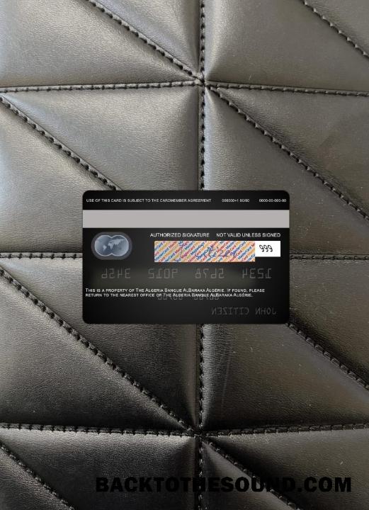 İndir Cezayir Banque AlBaraka Algérie Mastercard foto-görünüm Arka Örnek taslak