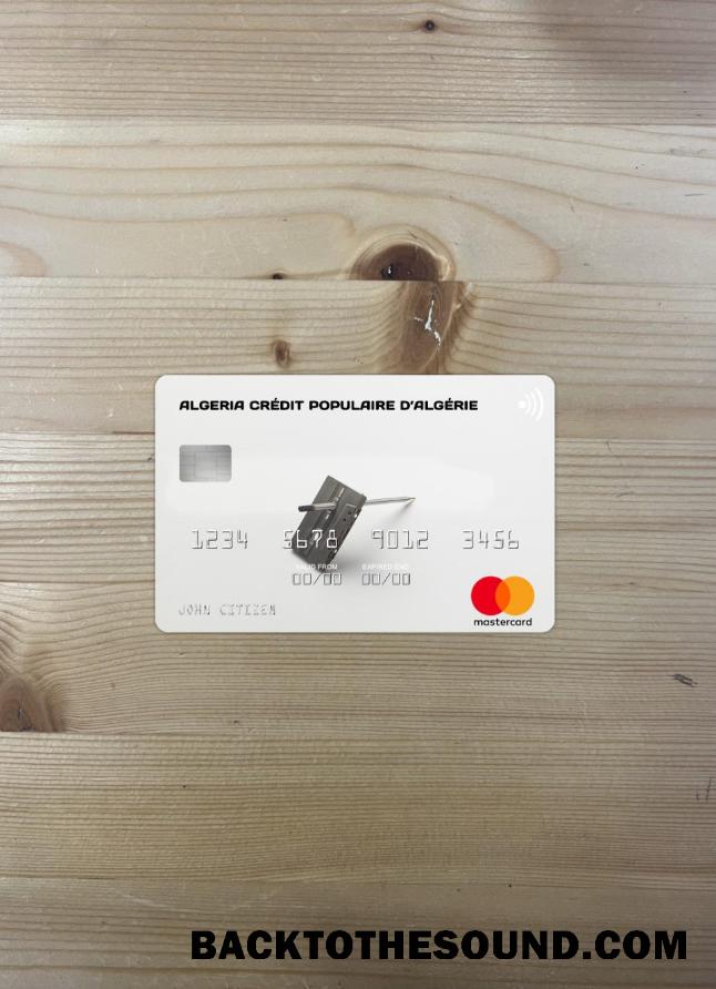 İndir Cezayir Crédit Populaire d’Algérie Mastercard foto-görünüm Ön Örnek ön izleme