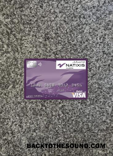 İndir Cezayir Natixis algerie Banka Vize Kart foto-görünüm Ön Örnek taslak