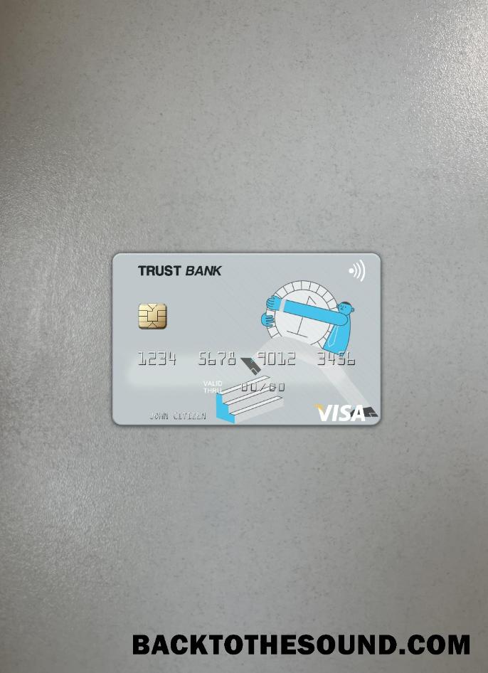 İndir Cezayir Trust Banka Algéria Vize Kart foto-görünüm Ön Örnek örnek