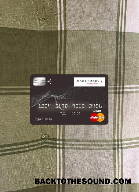İndir Andorra Andbank Banka master Kart foto-görünüm Ön Örnek taslak