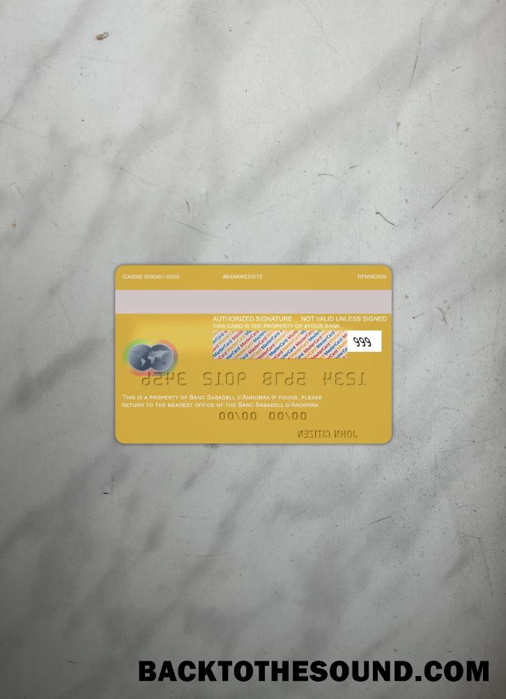 İndir Andorra Banka Sabadell Mastercard foto-görünüm Arka Örnek örnek