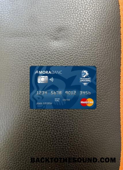 İndir Andorra Morabank Mastercard foto-görünüm Ön Örnek şablon