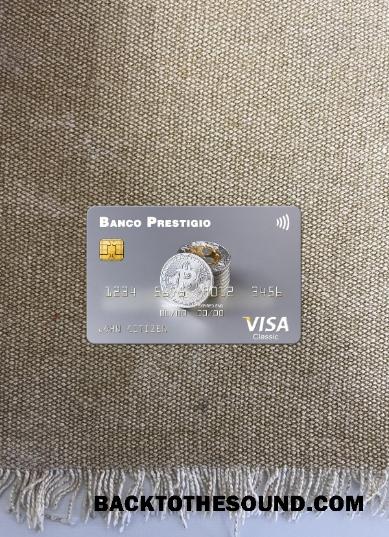 İndir Angola Banco Prestigio, S.A. Vize Kart foto-görünüm Ön Örnek şablon