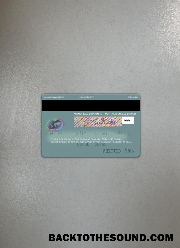 İndir Angola Banco de Fomento Mastercard foto-görünüm Arka Örnek örnek