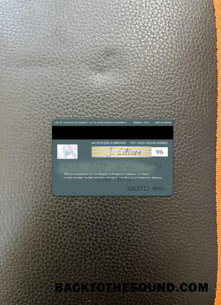 İndir Angola Banco de Fomento Vize Kart foto-görünüm Arka Örnek taslak