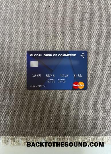 İndir Antigua ve Barbuda Global Banka of Commerce Mastercard foto-görünüm Ön Örnek örnek